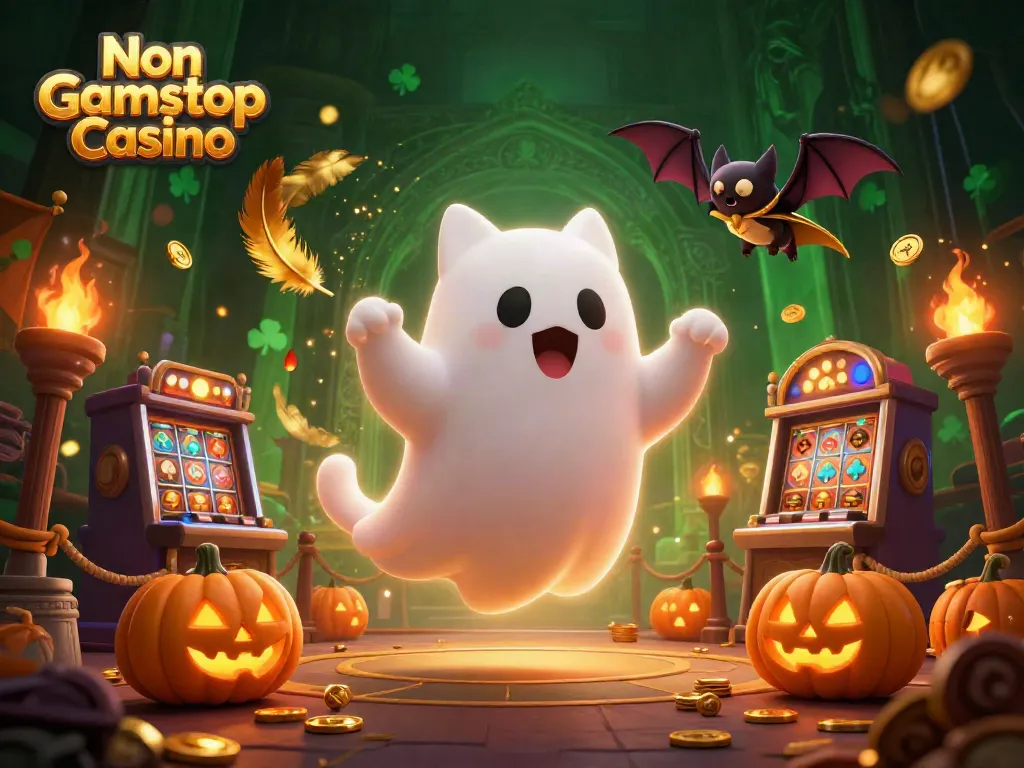 Play fun games at the Non Gamstop Casino with lively characters and vibrant casino elements.